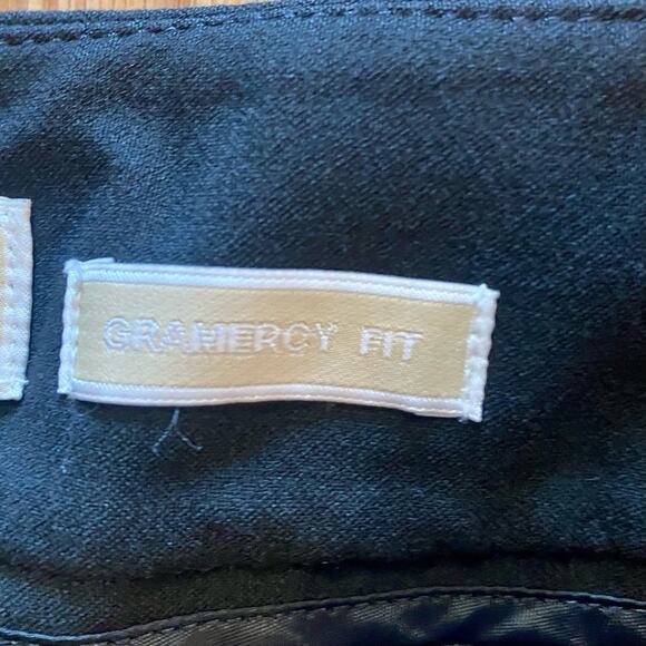 Michael Kors Gramercy Black Belted Straight Leg Trousers Womens 8 - Picture 11 of 13